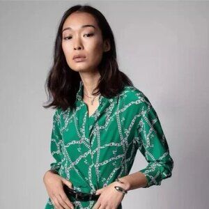 Zadig & Voltaire 100% silk ravy chain dress